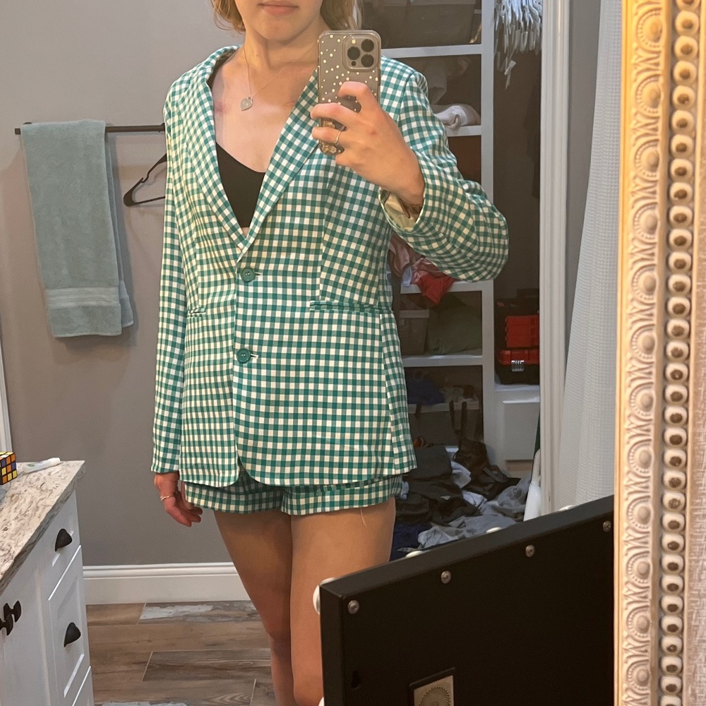 shorts and blazer set